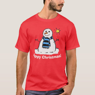 Camiseta Feliz Natal Snowman
