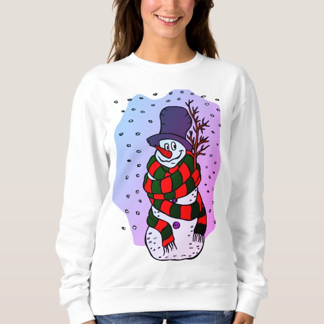Camiseta Feliz Natal Snowman (Frente)