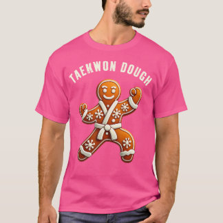 Camiseta Feliz Natal Taekwondo Gingerpão Homem Marcial