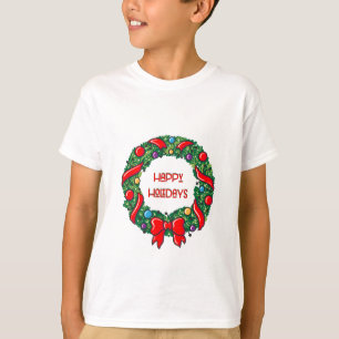 Camiseta Feliz Natal Tee Whimsical Reef Graphic Modern