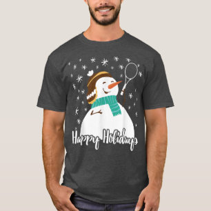 Camiseta Feliz Natal Tênis Snowman Xmas Tenni
