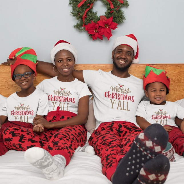 Camiseta Feliz Natal, Típica Dourada Vermelha Divertida (Criador carregado)