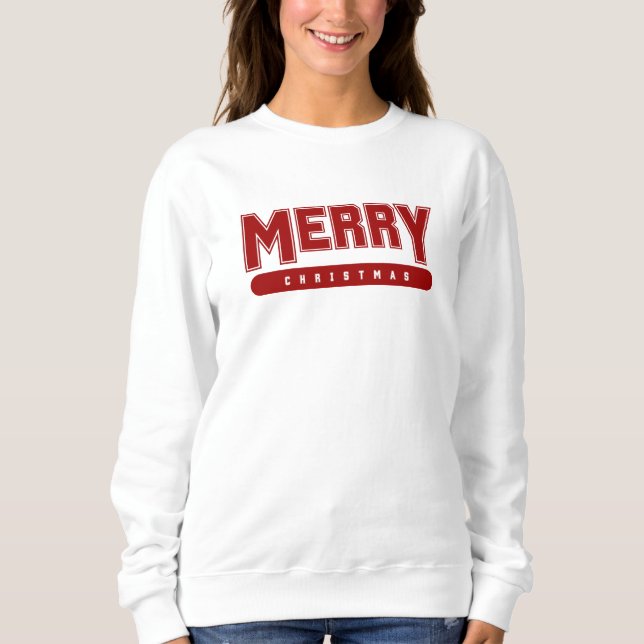 Camiseta Feliz Natal - Tipografia do Red College (Frente)