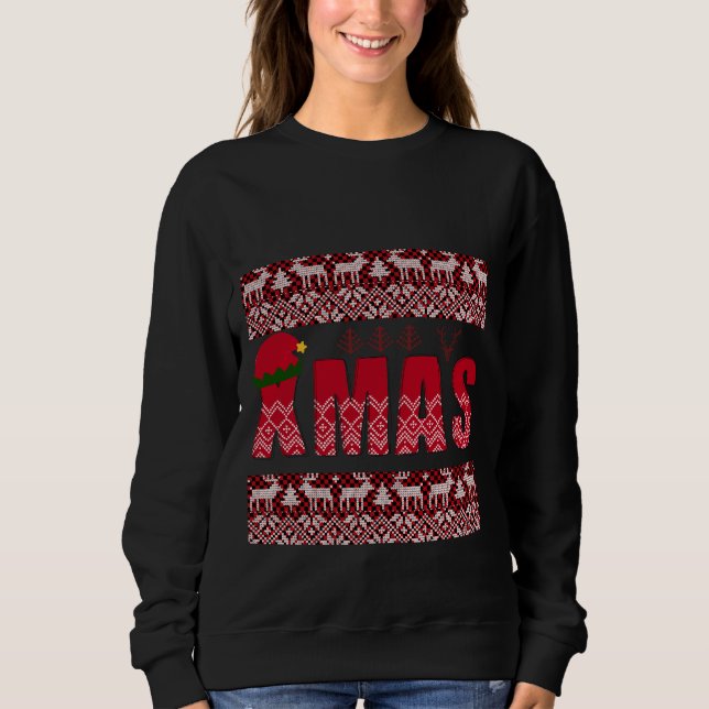 Camiseta Feliz Natal, Trendy Elegant (Frente)