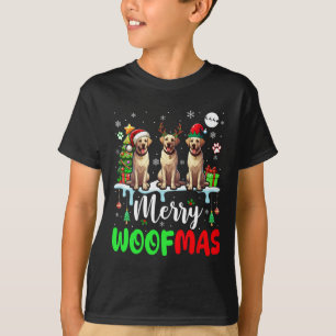 Camiseta Feliz Natal Três Papais noeis Elf Labrador Retr
