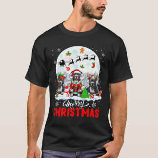 Camiseta Feliz Natal Três Papais noeis Elf Reindeer Pit Bul