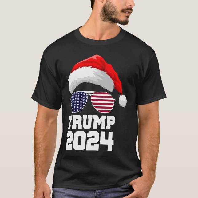 Camiseta Feliz Natal Trump 2024 (Frente)