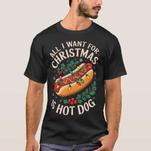 Camiseta Feliz Natal Tudo O Que Quero Para Os Homens Quente