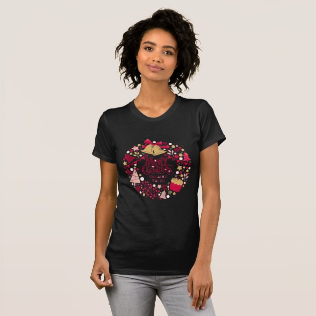 Camiseta Feliz Natal Veado (Frente Completa)