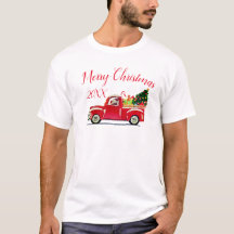 Feliz Natal Vintage Red Truck Ano