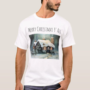 Camiseta Feliz Natal Y Todos Maravilhosos Noite de Inverno