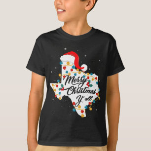 Camiseta Feliz Natal YAll Texas State Texan Holiday