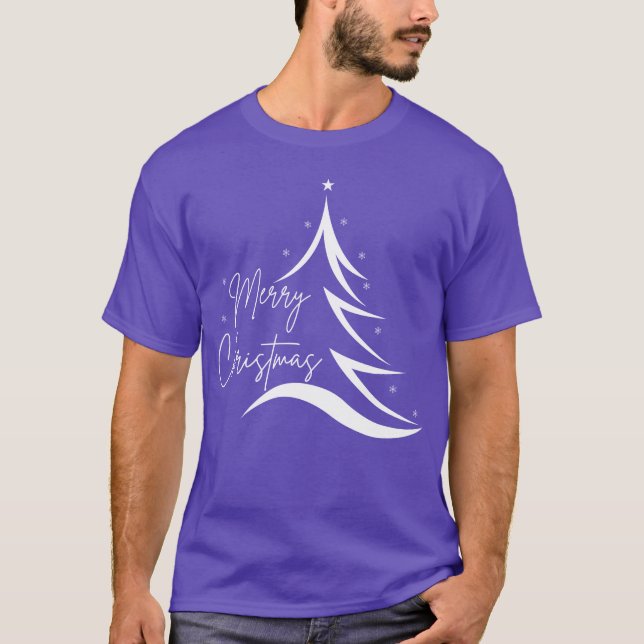 Camiseta Feliz NatalAmigos da design de árvore de Natal (Frente)