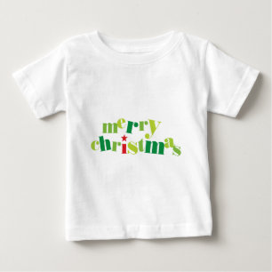 Camiseta feliz natalidade moderna de natal