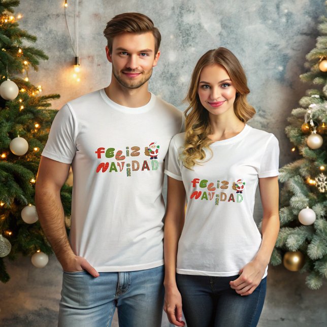 Camiseta Feliz Navidad (Criador carregado)