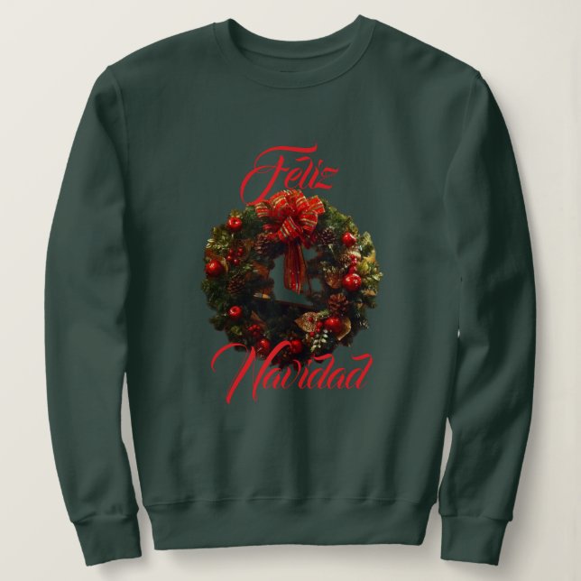Camiseta Feliz Navidad (Frente do Design)