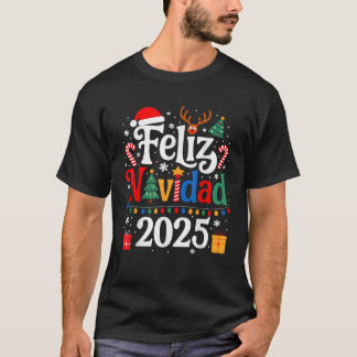 Camiseta Feliz Navidad 2025 Matching Family Christm
