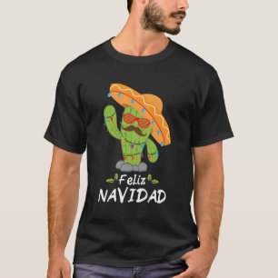 Camiseta Feliz Navidad Cactus - Natal De Árvore Mexicana Em