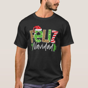 Camiseta Feliz Navidad Cactus, Natal de Espanha, Pa