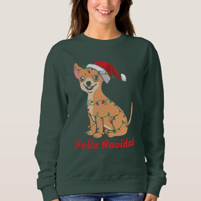 Camiseta Feliz Navidad Chihuahua (Frente)