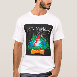 Camiseta Feliz Navidad, decoração de natal