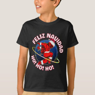 CAMISETA FELIZ NAVIDAD FUNNY PAPAIS NOEIS ASTRONAUT