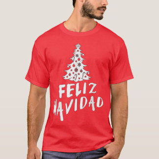 Camiseta Feliz Navidad Happy Christmas in Spanish