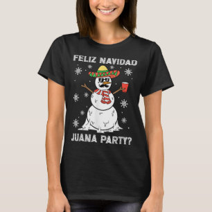 Camiseta Feliz Navidad Juana Partido Legal Presente Mexican