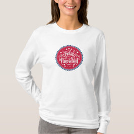 Camiseta Feliz Navidad Merry Christmas Moderno Natal Espanh