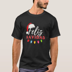 Camiseta Feliz Navidad Natal Luz Natal Engraçado