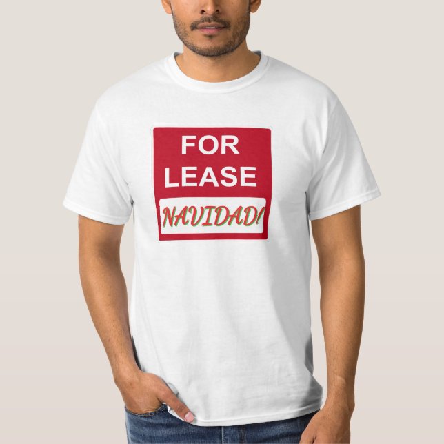 Camiseta Feliz Navidad para Alugar (Frente)