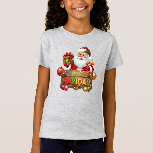 Camiseta Feliz Navidad Santa Christmas (Frente)