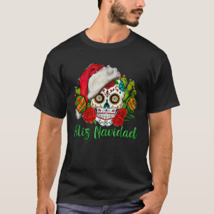 Camiseta Feliz Navidad Sugar Skull no México