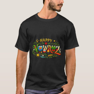 Camiseta Feliz Nowruz para o Ano Novo Persa Norooz Homens M
