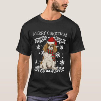 Camiseta Feliz Ornament Cavalier King Charles Spaniel Xmas