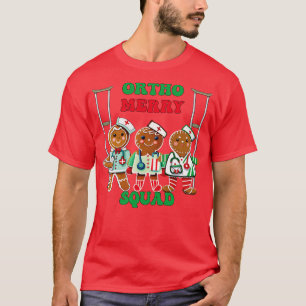 Camiseta Feliz Ortopedia de Natal Pão de Pão Gingerpão Orto