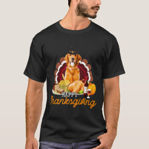 Camiseta Feliz Ouro de Ação de Graças do Peregrino