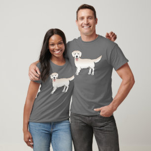 Camiseta Feliz Ouro de Creme - Cão de Cartografia para Retr