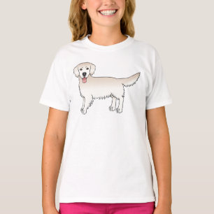 Camiseta Feliz Ouro de Creme - Cão de Cartografia para Retr