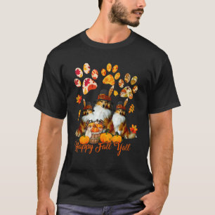 Camiseta Feliz outono, Dia de Ação de Graças, 3 prateleiras