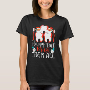 Camiseta Feliz Outono Escove Todos Eles Esquadra Odontológi