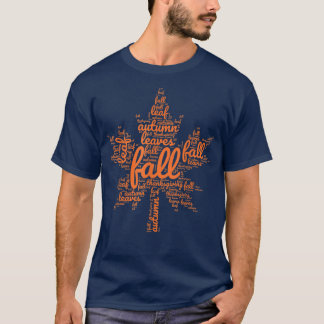 Camiseta Feliz outono O outono deixa palavras Obrigados grá