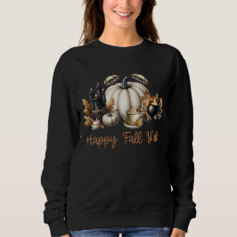 Camiseta Feliz Outono Para Todos Ação de Graças Abóbora Esp