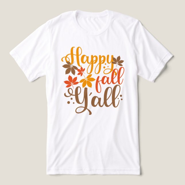 Camiseta Feliz outono para vocês (Design frontal)