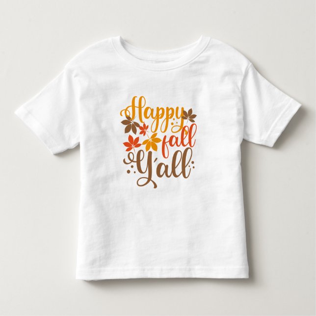 Camiseta Feliz outono para vocês (Frente)