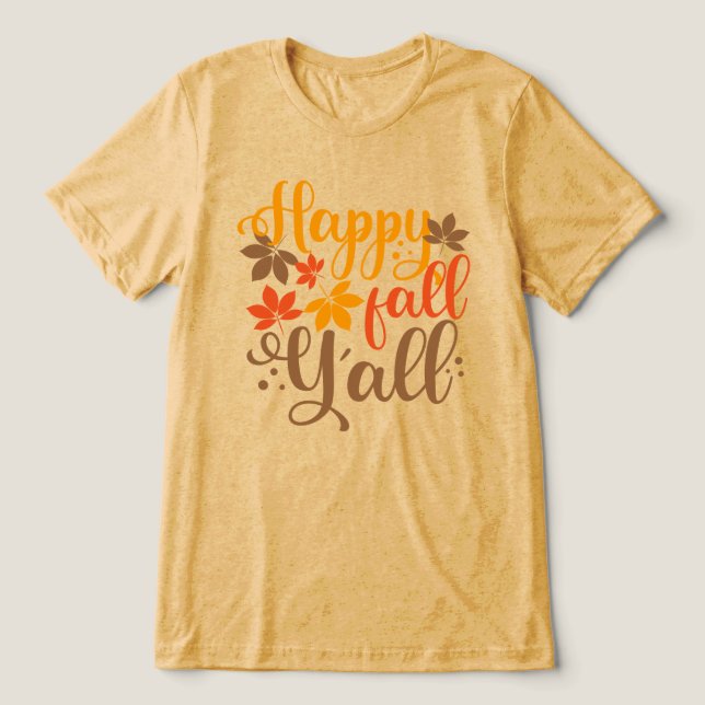 Camiseta Feliz outono para vocês (Design frontal)