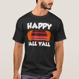 Camiseta Feliz outono Vocês todos Ação de Graças Pumpkin Fl