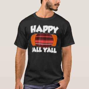 Camiseta Feliz outono Vocês todos Ação de Graças Pumpkin Fl