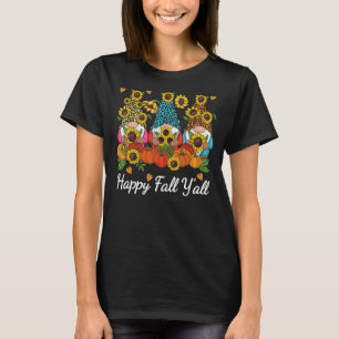 Camiseta Feliz outono, vocês todos Gnomo Leopard Pumpkin ou