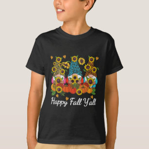 Camiseta Feliz outono, vocês todos Gnomo Leopard Pumpkin ou